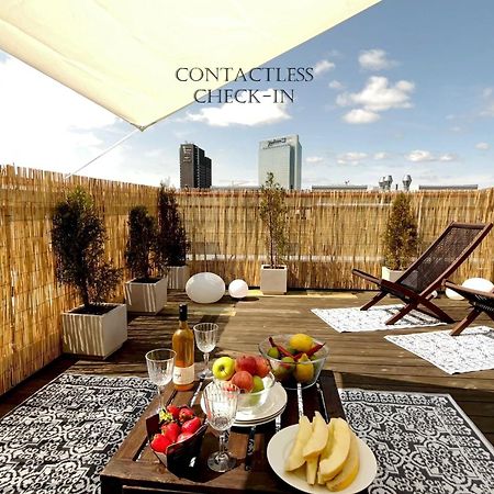City Center Flat W Roof Top Terrace & Free Parking Oslo Exteriér fotografie