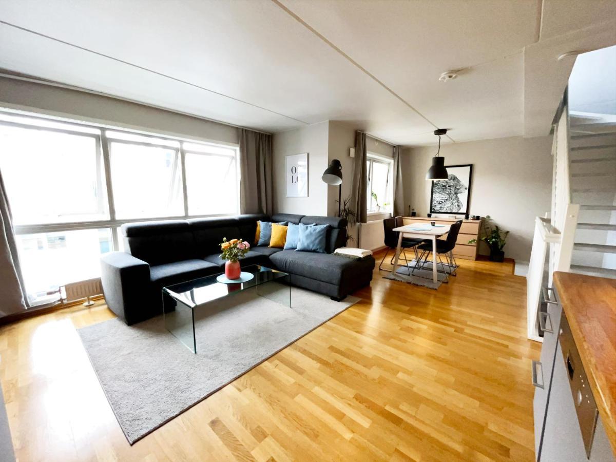 City Center Flat W Roof Top Terrace & Free Parking Oslo Exteriér fotografie