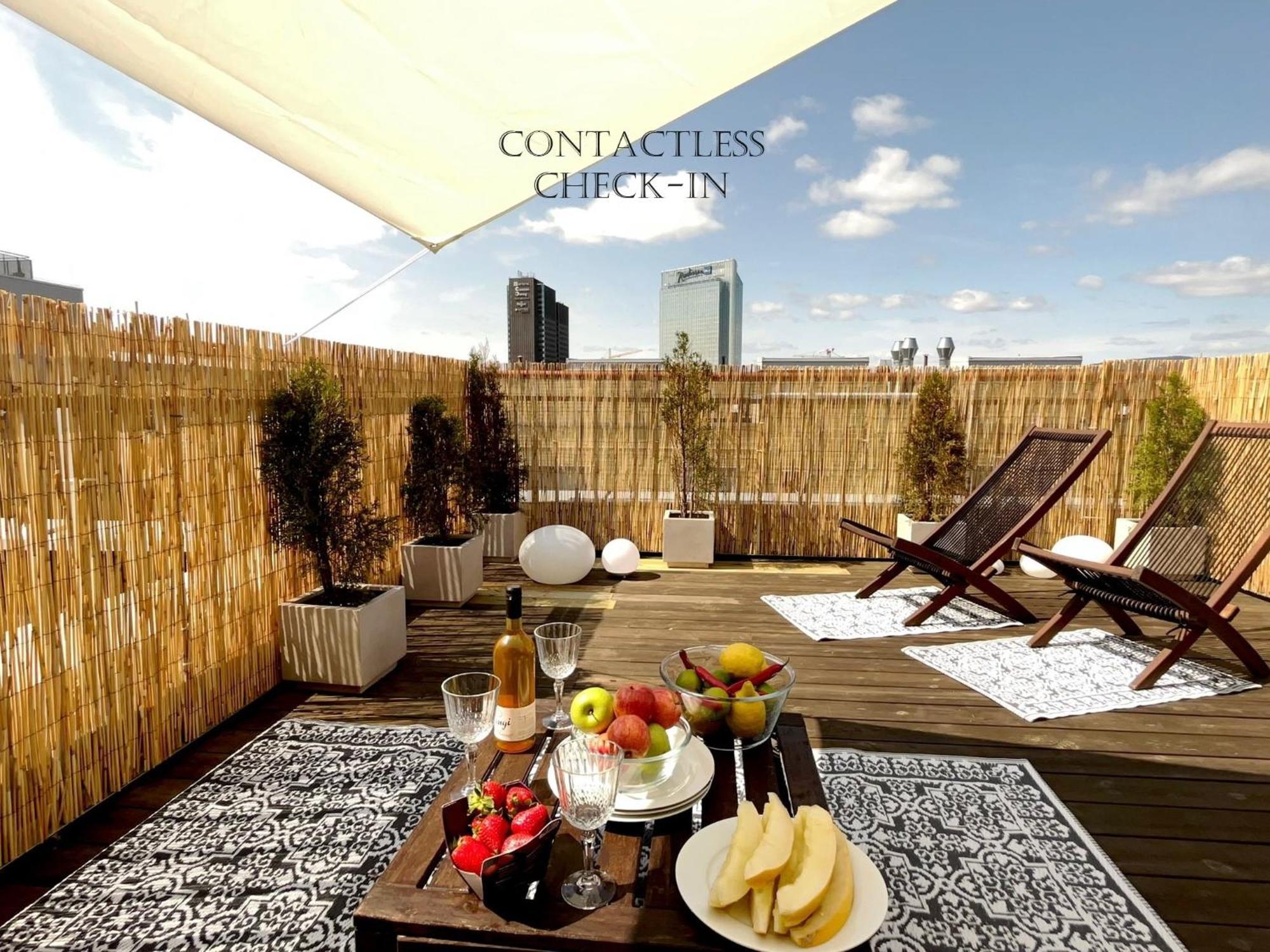 City Center Flat W Roof Top Terrace & Free Parking Oslo Exteriér fotografie